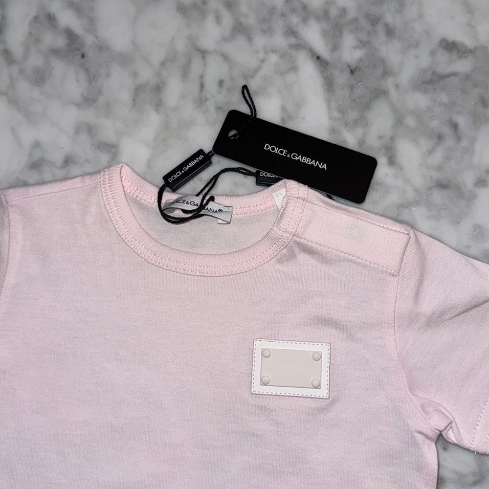 DOLCE & GABBANA PINK TSHIRT 6/9M - Picture 4 of 6